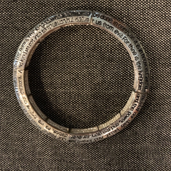 Silver Tone “Lord’s Prayer” Bracelet - Picture 2 of 4